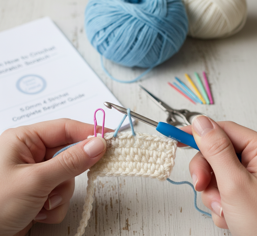 Easy Crochet Stitches for Beginners (With Step-by-Step Instructions)